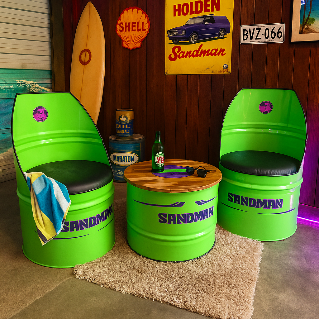 Sandman Drum Coffee Table & Chairs