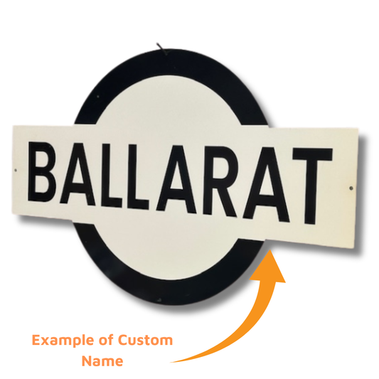 Custom Name Railway Wall Sign