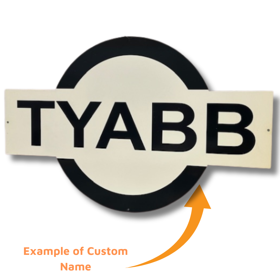 Custom Name Railway Wall Sign