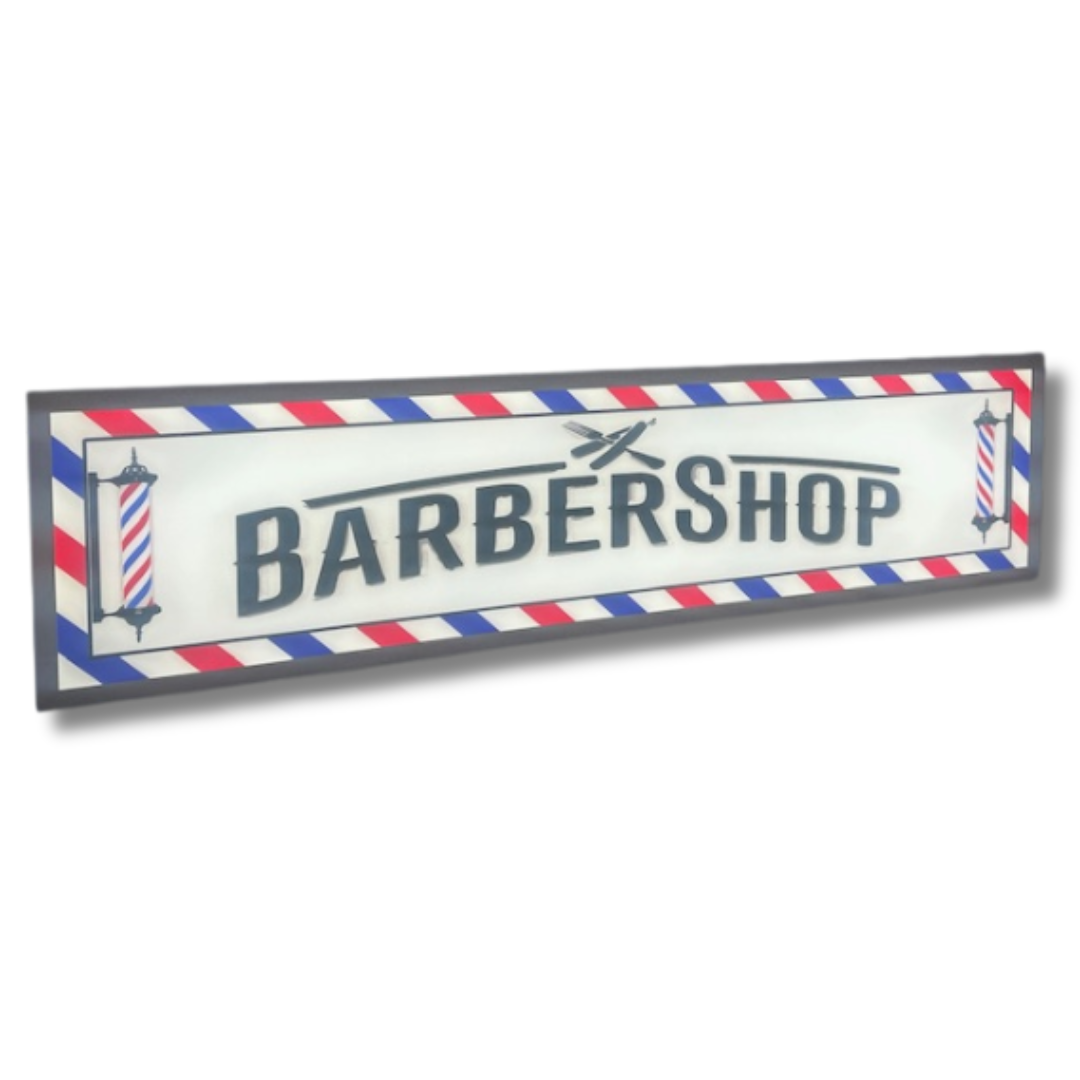 Barber Shop Light Up Sign 1200MM