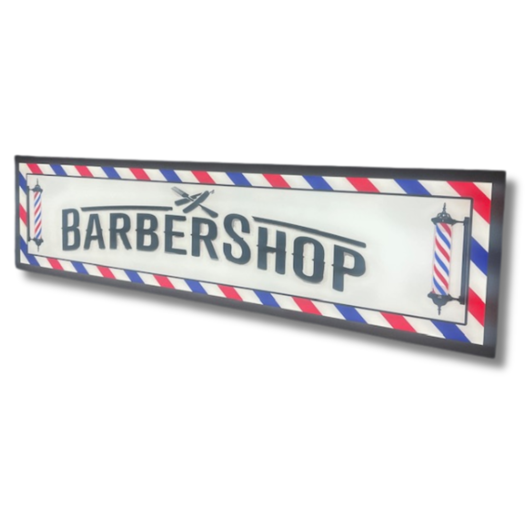 Barber Shop Light Up Sign 1200MM