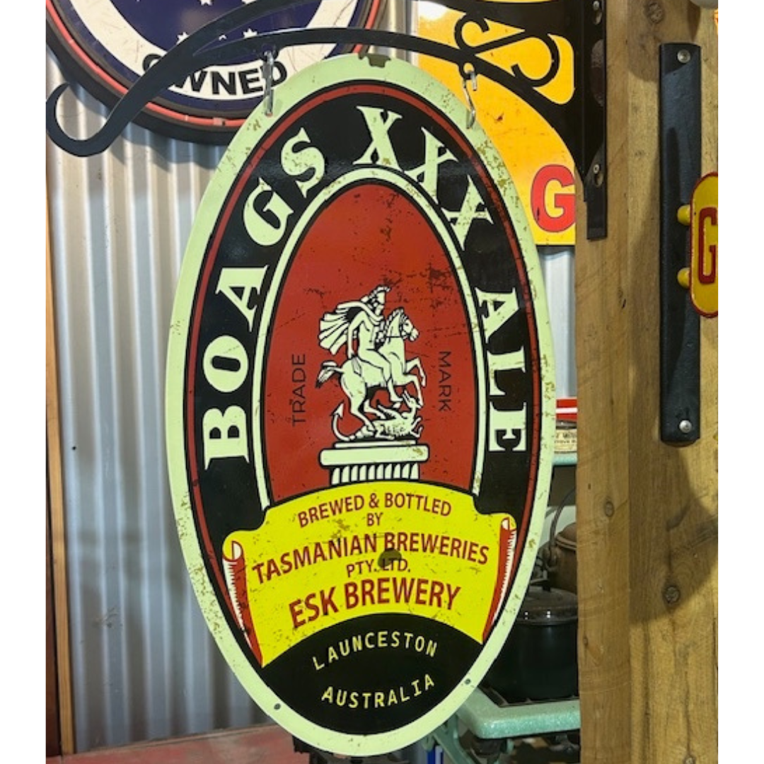 Boags Ale Oval Hanging Sign