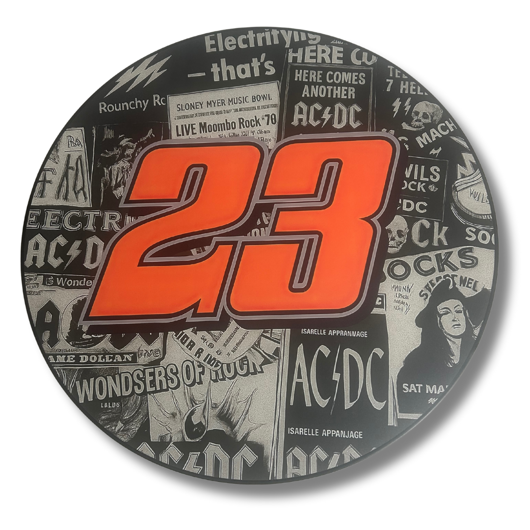 Custom Artwork Black Bar Table