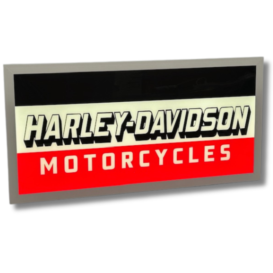Harley Motorcycles Light up Sign 600 x 300MM