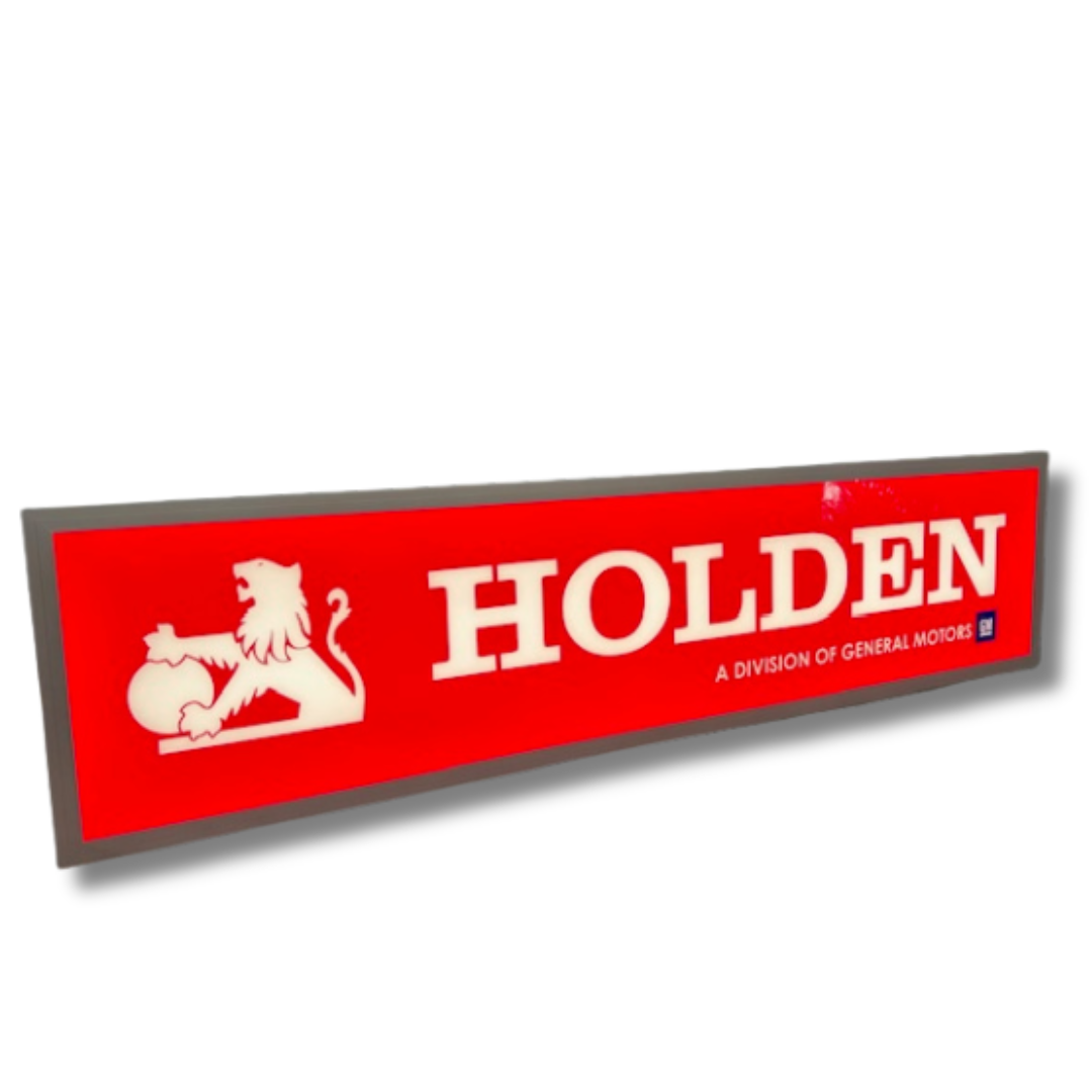 Holden Red Light Up Sign 1200MM
