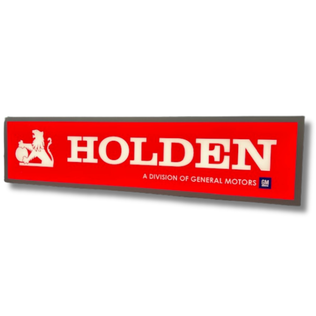 Holden Red Light Up Sign 1200MM