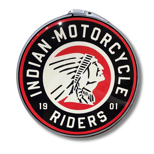 Indian motorbike Drum Lid Sign