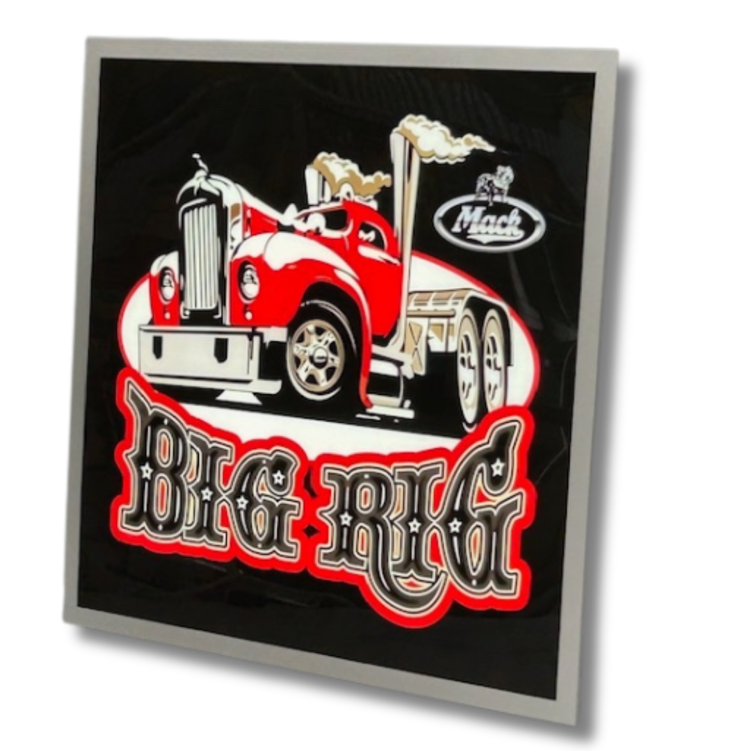 Mack Big Rig Light Up Sign 600 x 600MM
