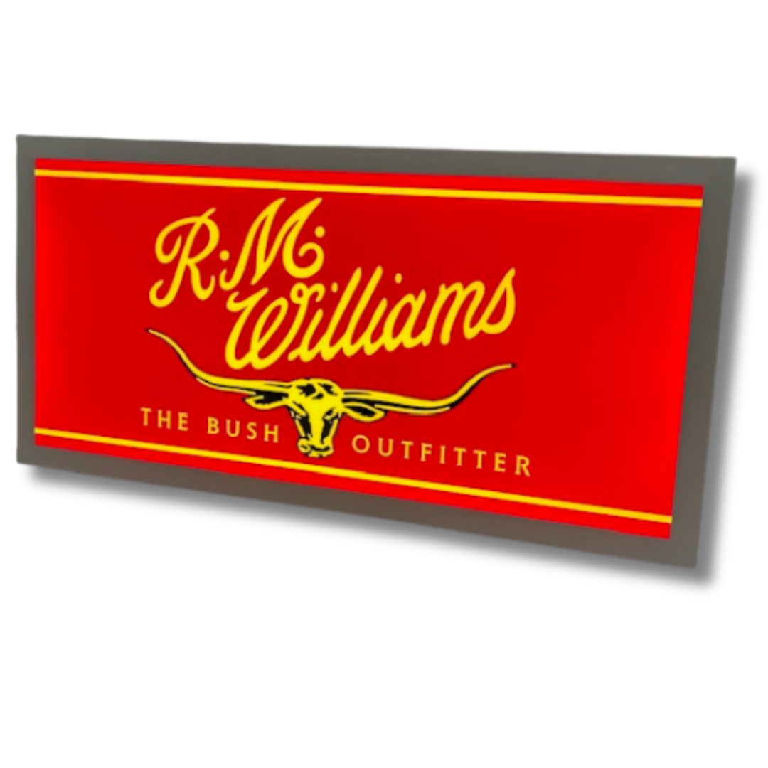 RM Williams Light up Sign 600 x 300MM