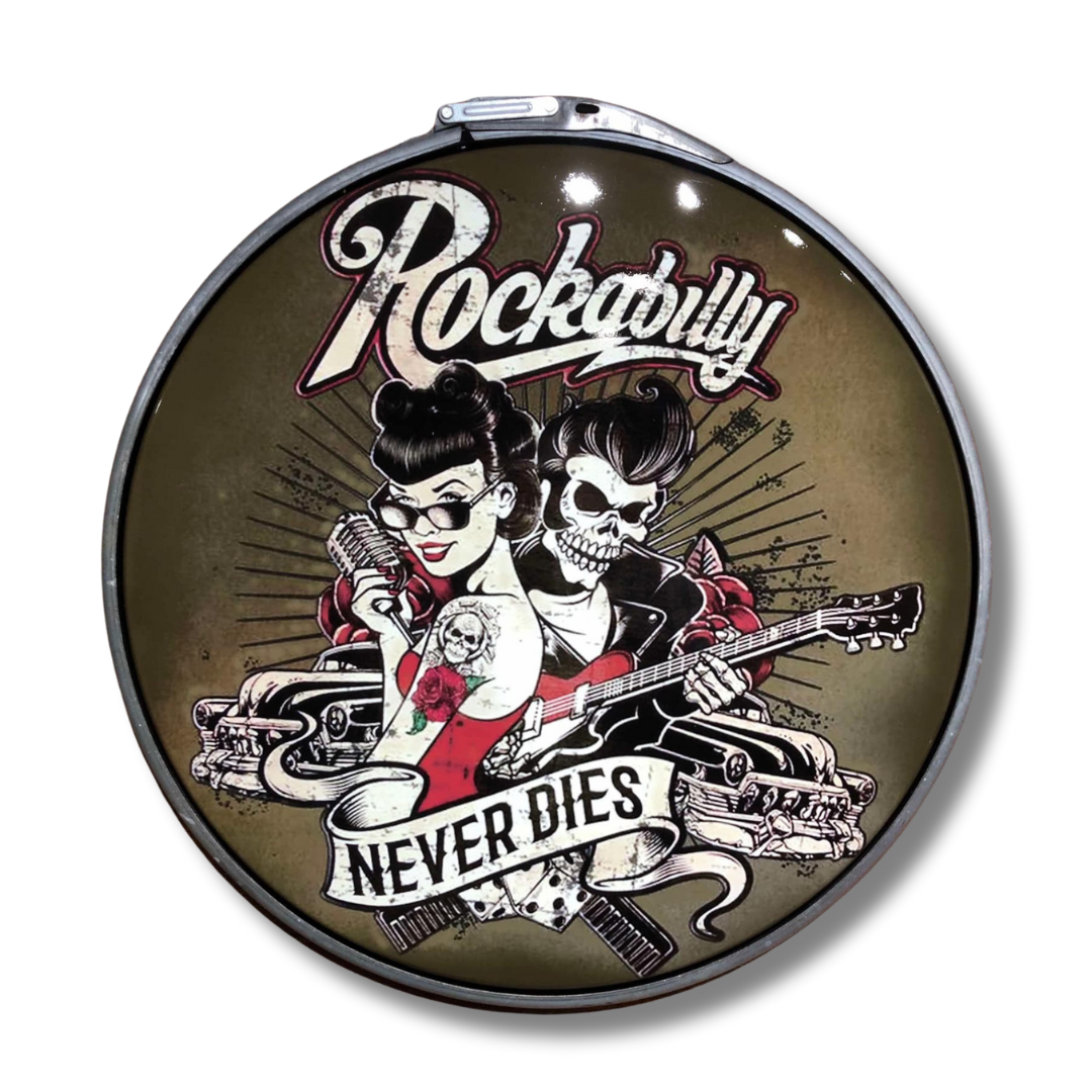 Rockabilly Drum Lid Sign