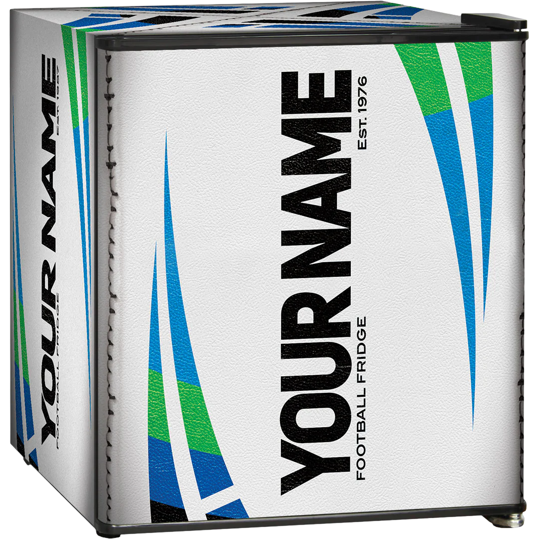 Rugby Ball Mini Bar Fridge - Add Your Name 46 LT