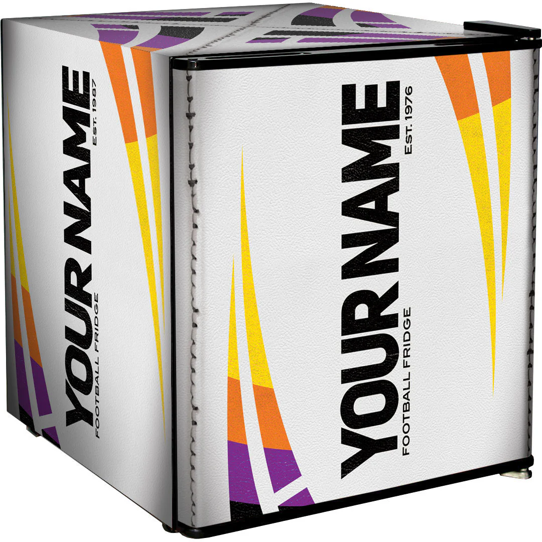 Rugby Ball Mini Bar Fridge - Add Your Name 46 LT - The Dens