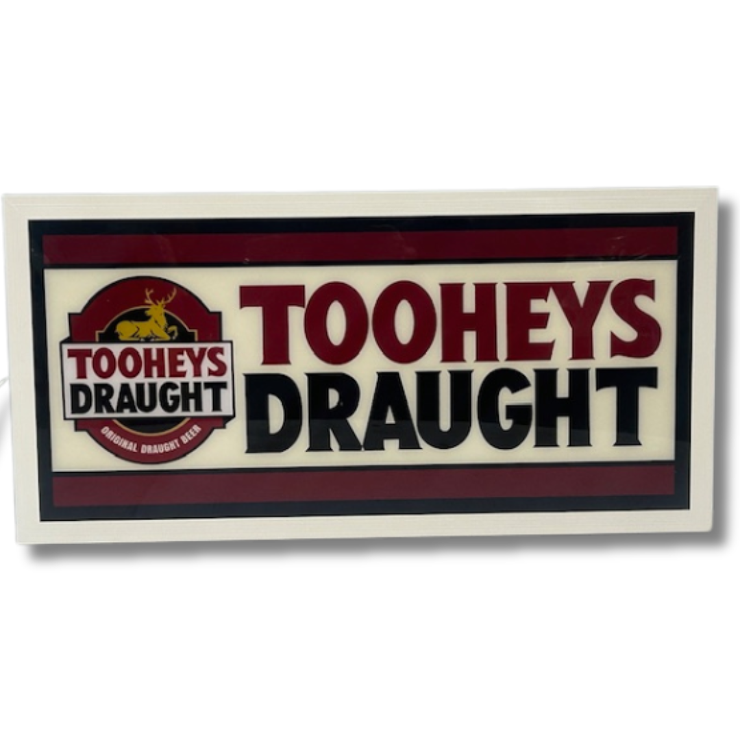 Tooheys Draught Light up Sign 600 x 300MM