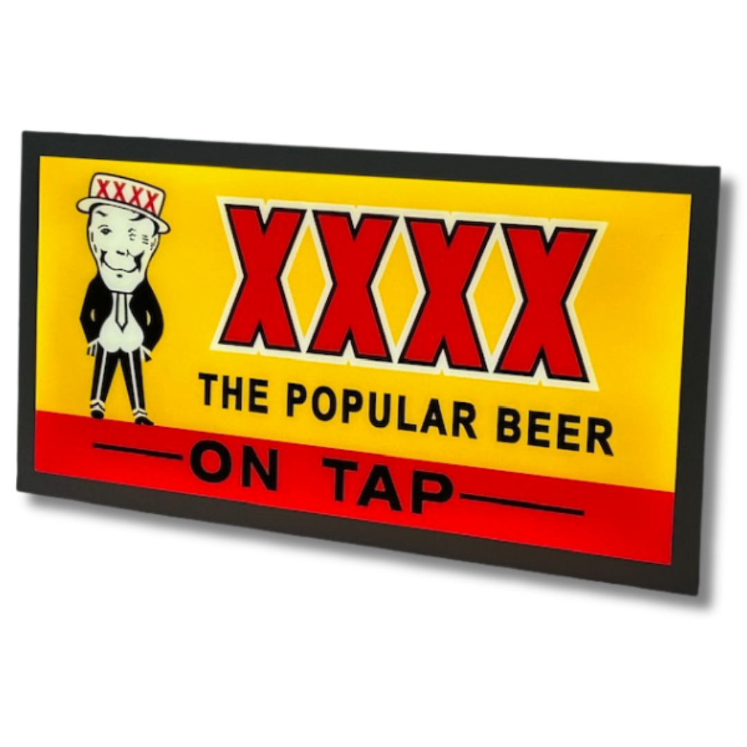 XXXX On Tap Light up Sign 600 x 300MM