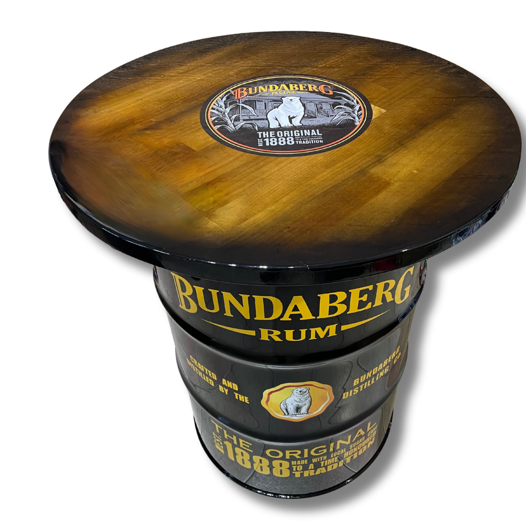 Yellow Bundy Drum Table