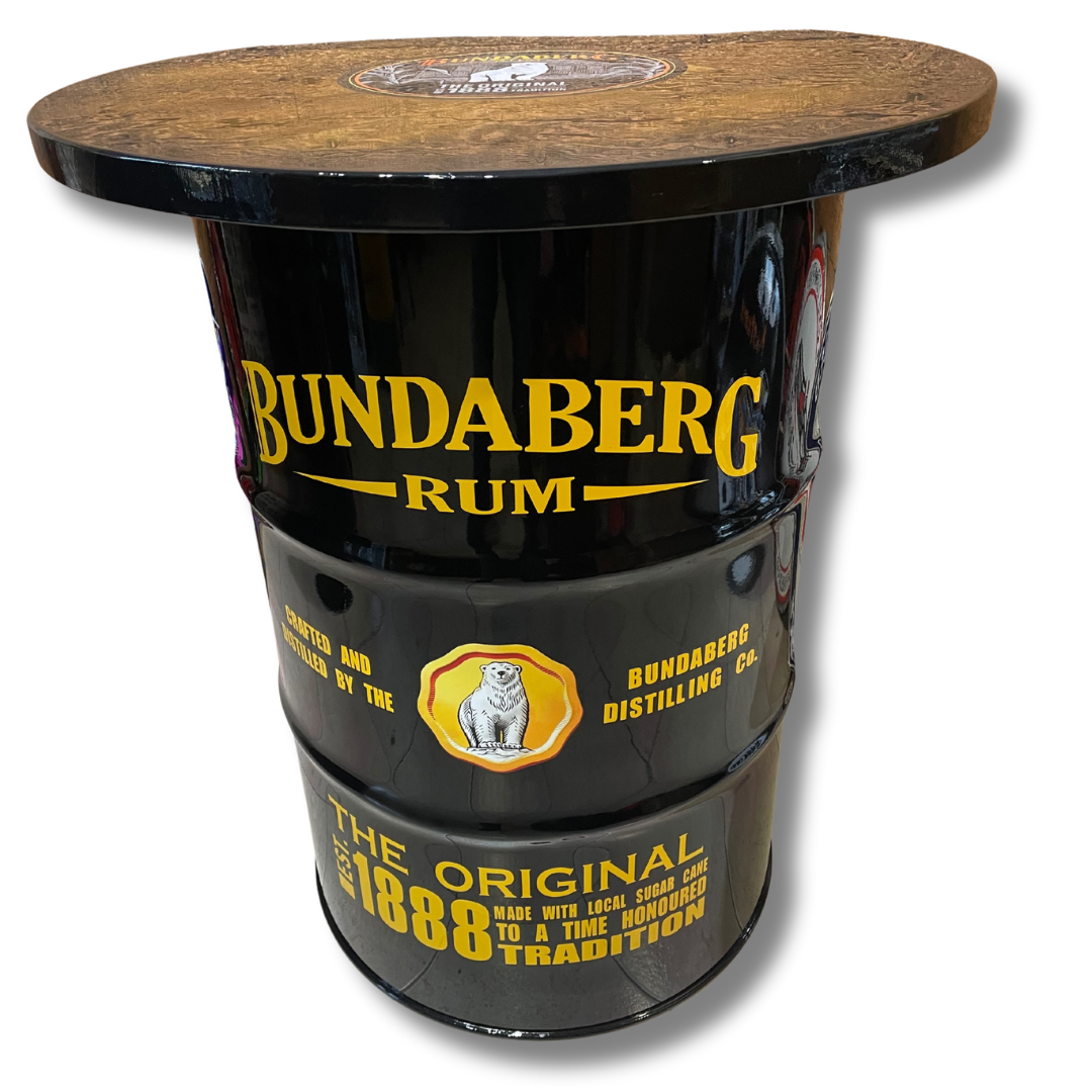 Yellow Bundy Drum Table
