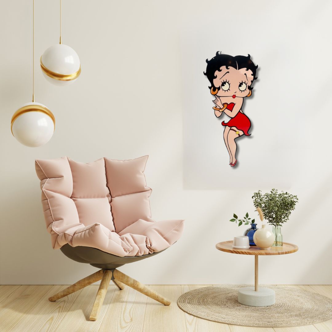 Betty Boop Wall Sign Metal Signs