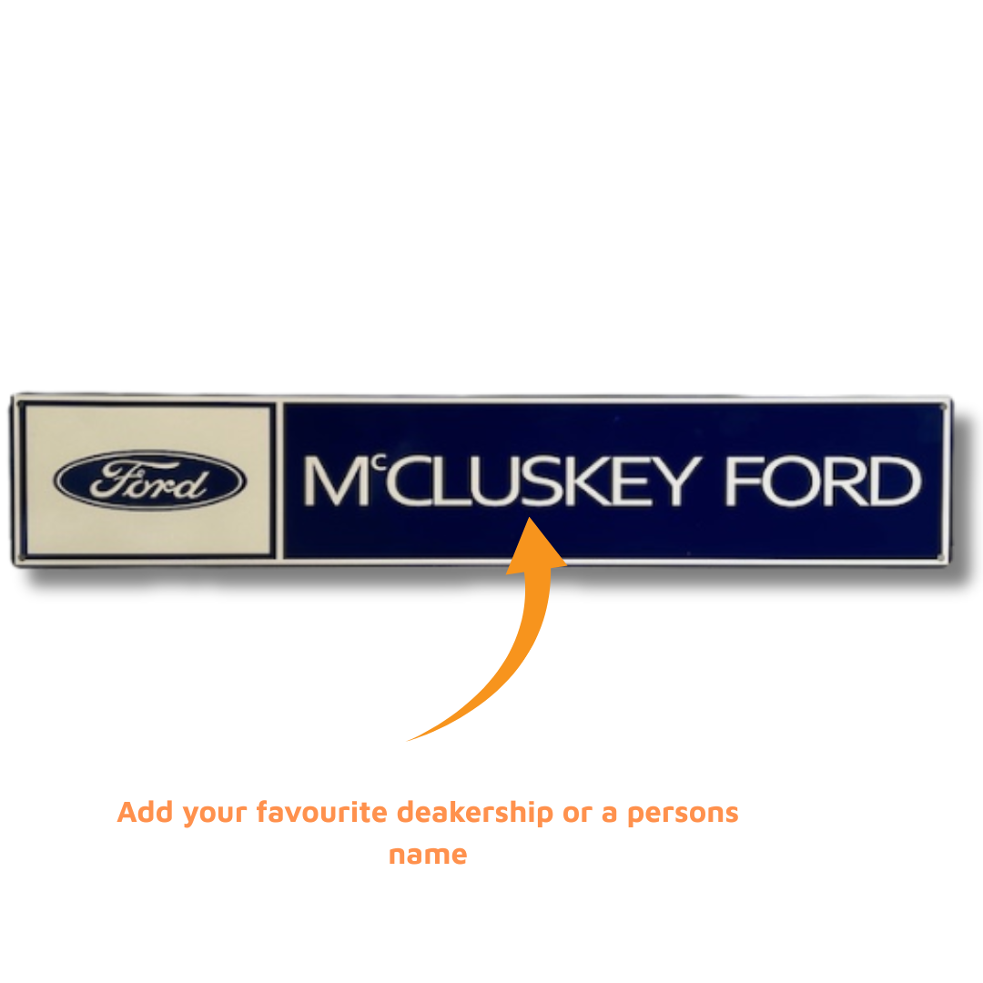 Ford Dealer Custom Wall Sign - The Dens