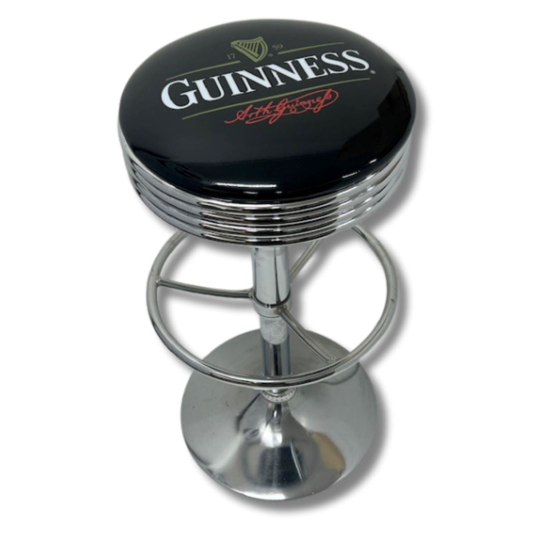 Guinness Premium Retro Bar Stool Retro Bar Stools Chrome