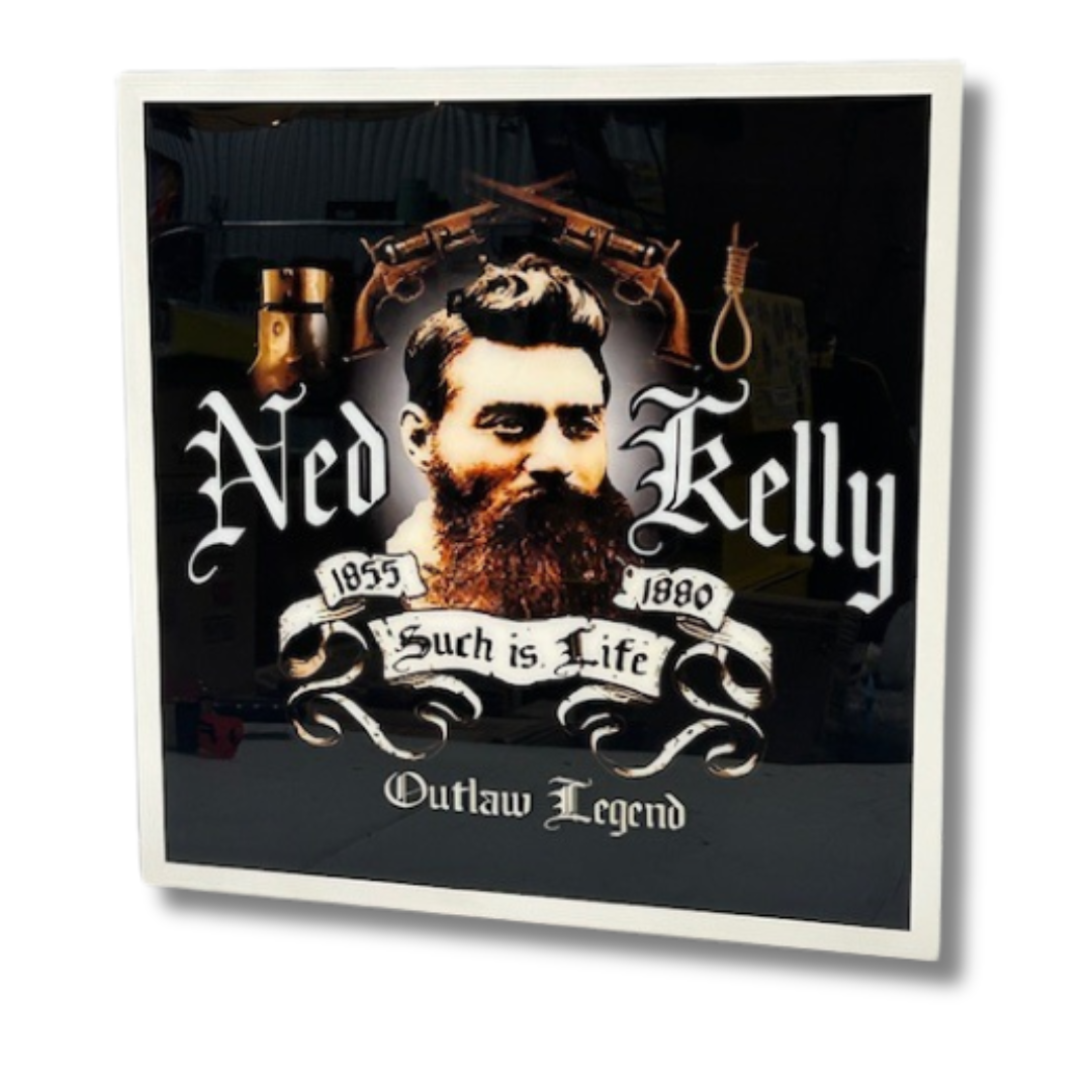 Ned Kelly Light Up Sign 600 x 600MM