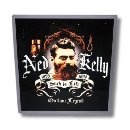 Ned Kelly Light Up Sign 600 x 600MM