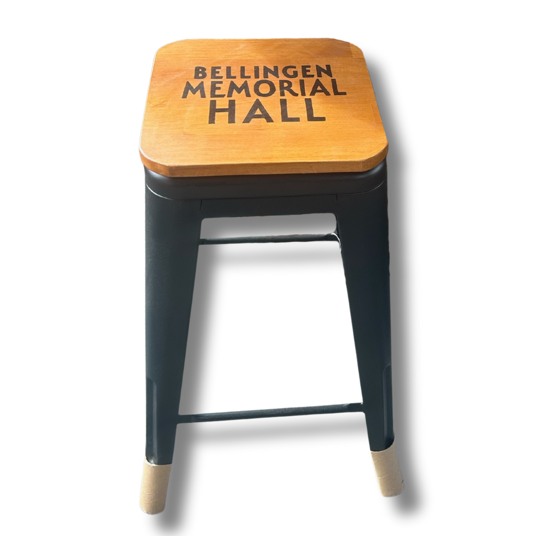 Custom Wood top stool