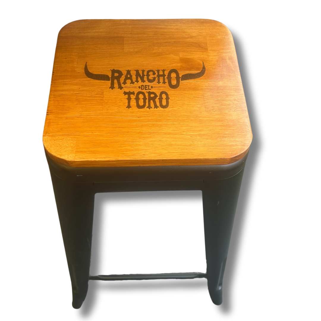 Custom Wood top stool