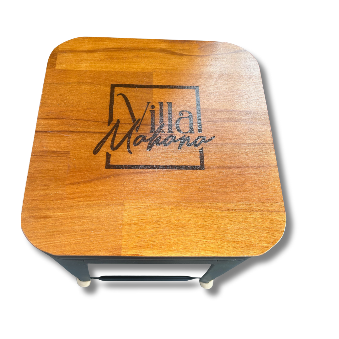 Custom Wood top stool