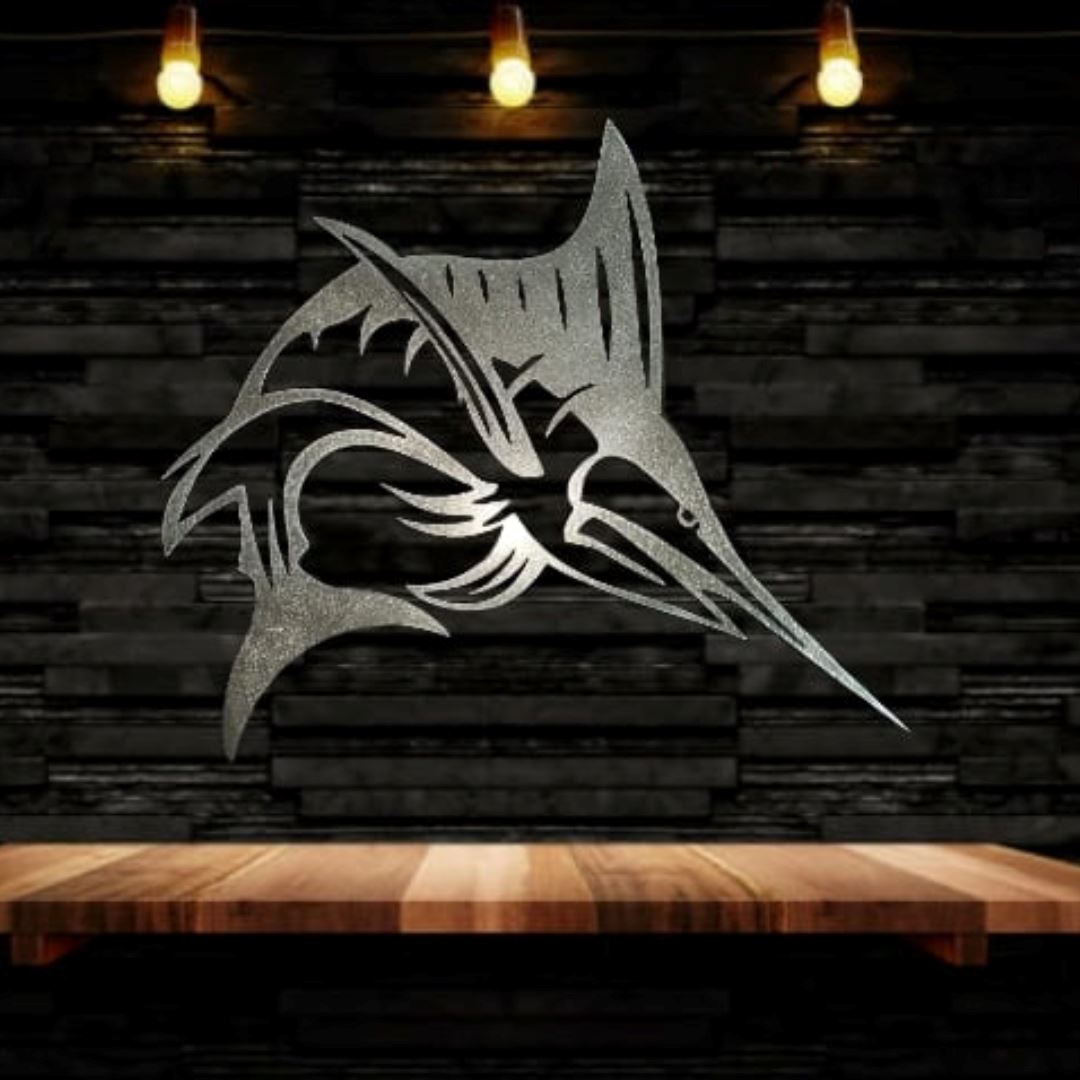Mighty Marlin Metal Sign Metal Signs