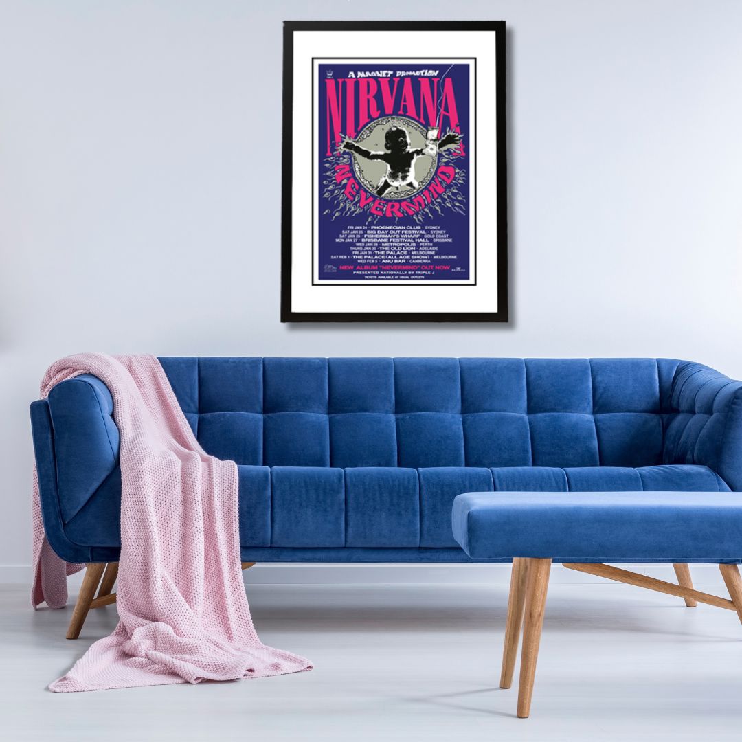 Nirvana Framed Band Poster Poster