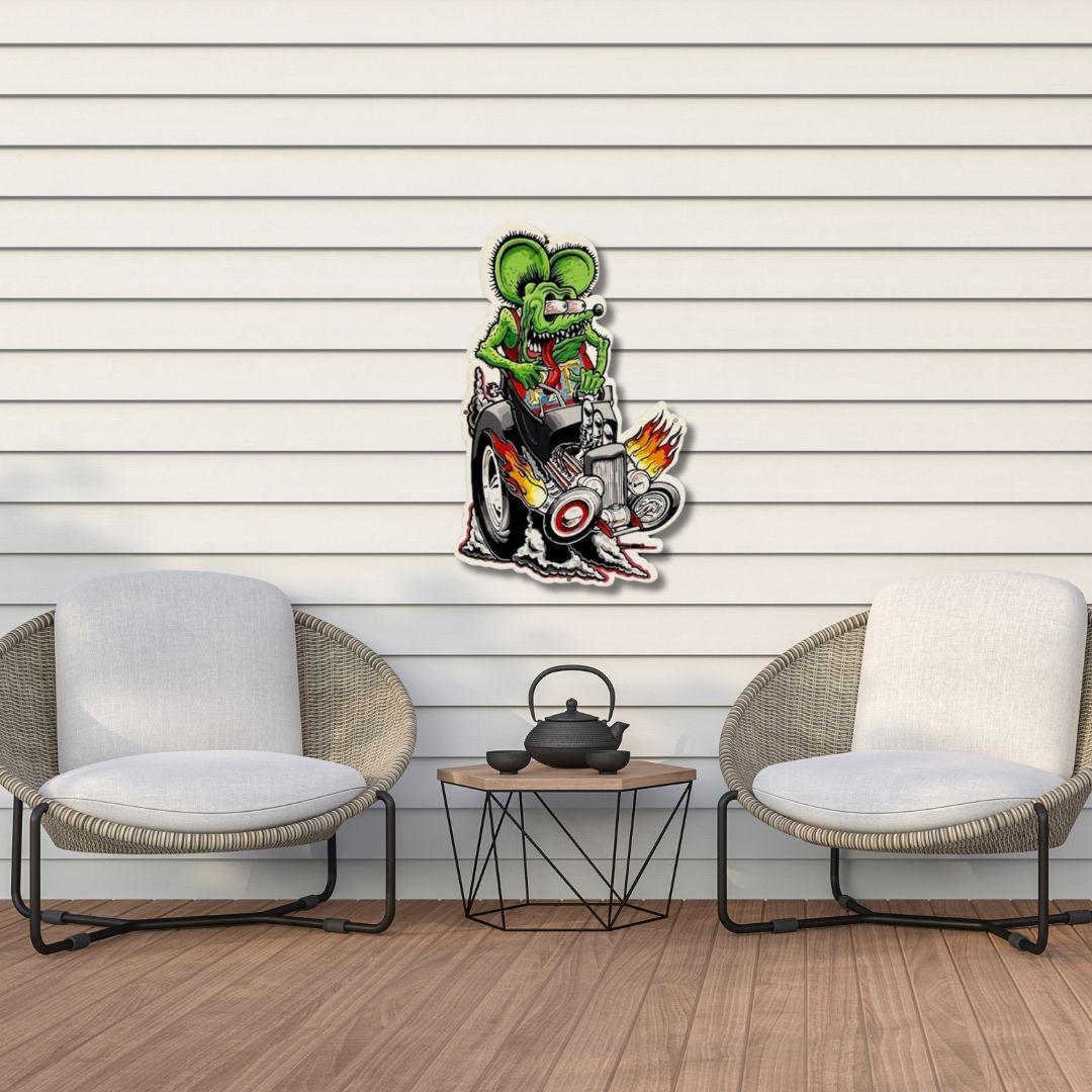 Rat Fink Wall Sign Metal Signs