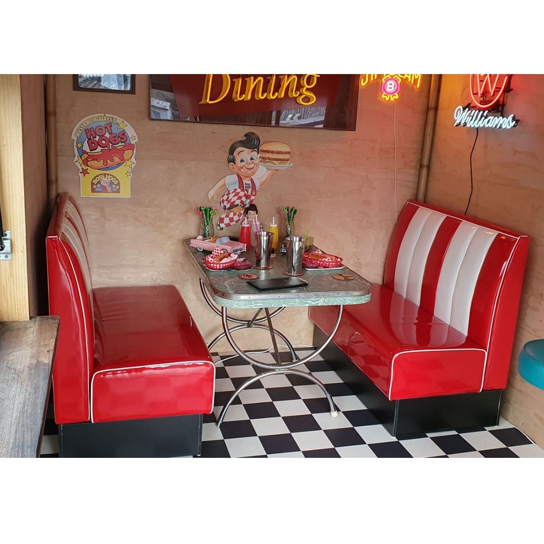 1950 Retro Cafe Diner Booth Booth