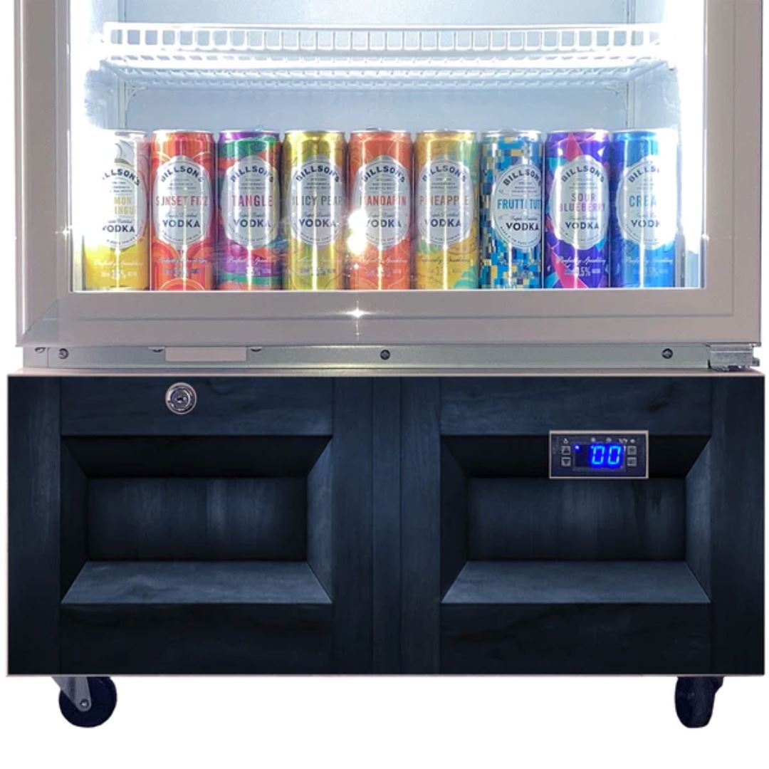 Police Box 370LT Upright Bar Fridge