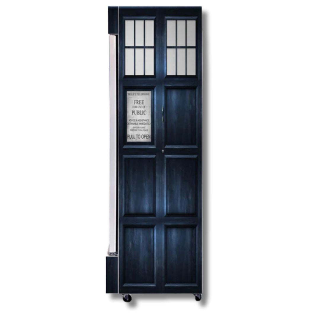 Police Box 370LT Upright Bar Fridge