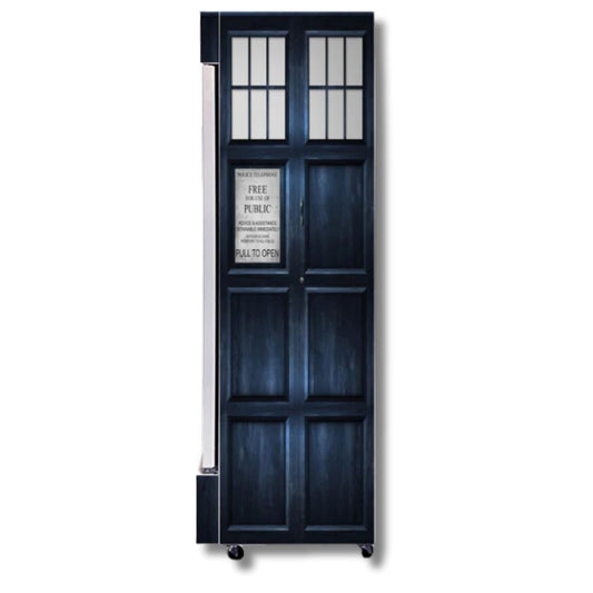 Police Box 370LT Upright Bar Fridge