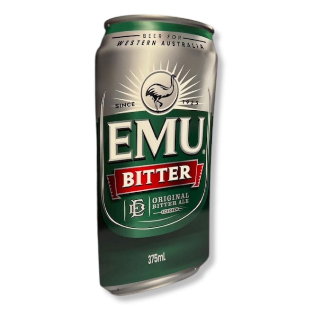 3D Emu Bitter Can Sign Metal Signs
