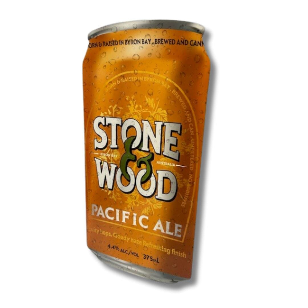 3D Stone & Wood Ale Can Sign Metal Signs