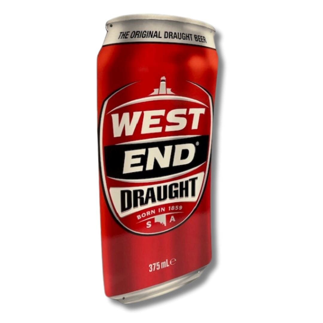 3D West End Draught Can Sign Metal Signs