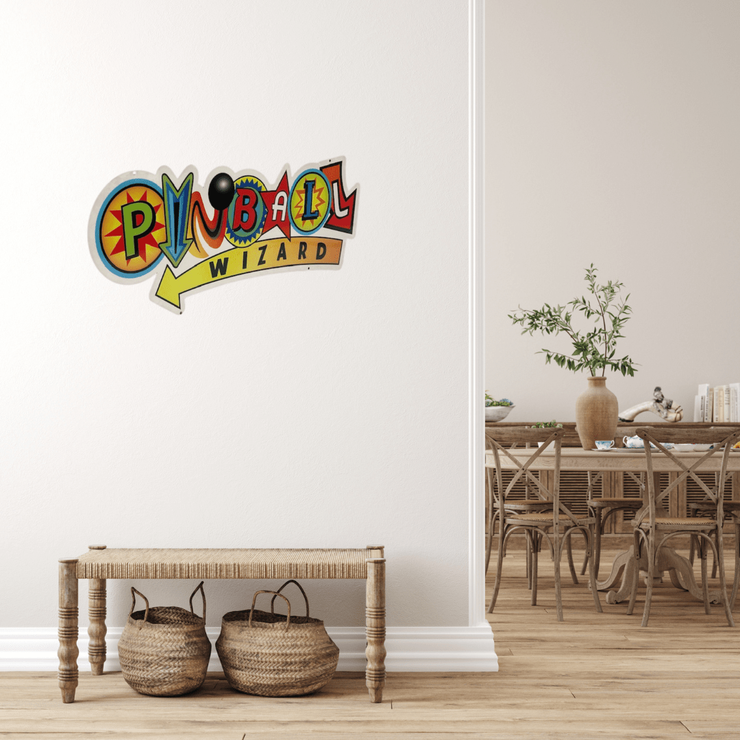Pinball Wizard Wall Sign Metal Signs