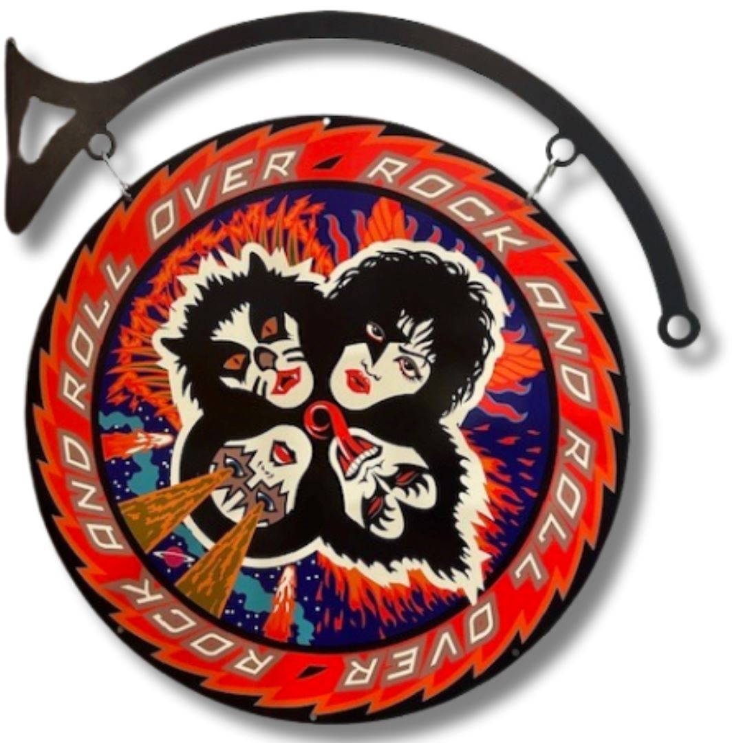 Rock & Roll Classic Sign Round Double Sided Metal Signs