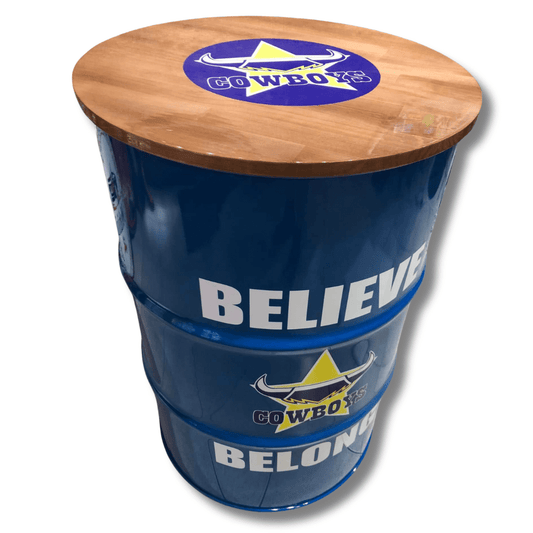 Cowboys Drum Table Drum Barrel