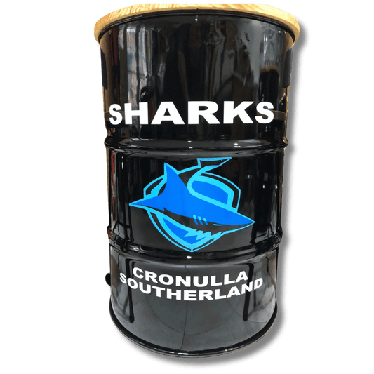 Cronulla Sharks Drum Table Drum Barrel