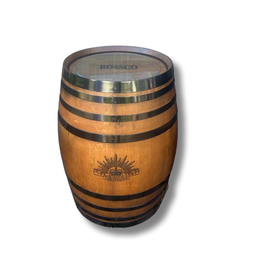 Anzac Tribute Wine Barrel Table Wine Barrel