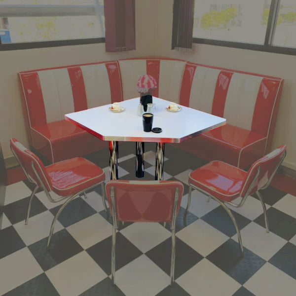 1950 Retro Cafe Corner Dining Table Tables