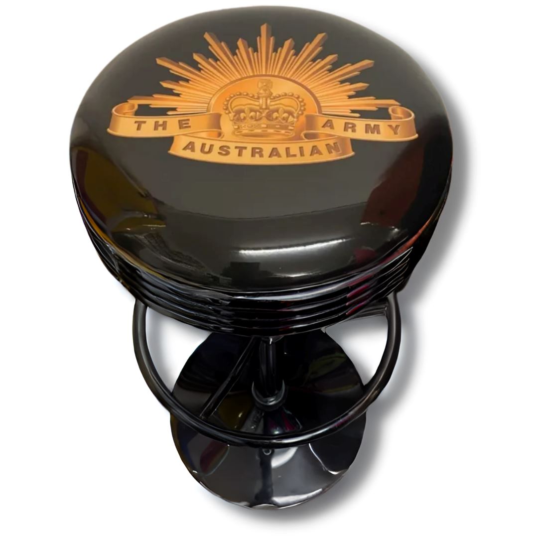 Anzac Tribute Retro Bar Stool Retro Bar Stools