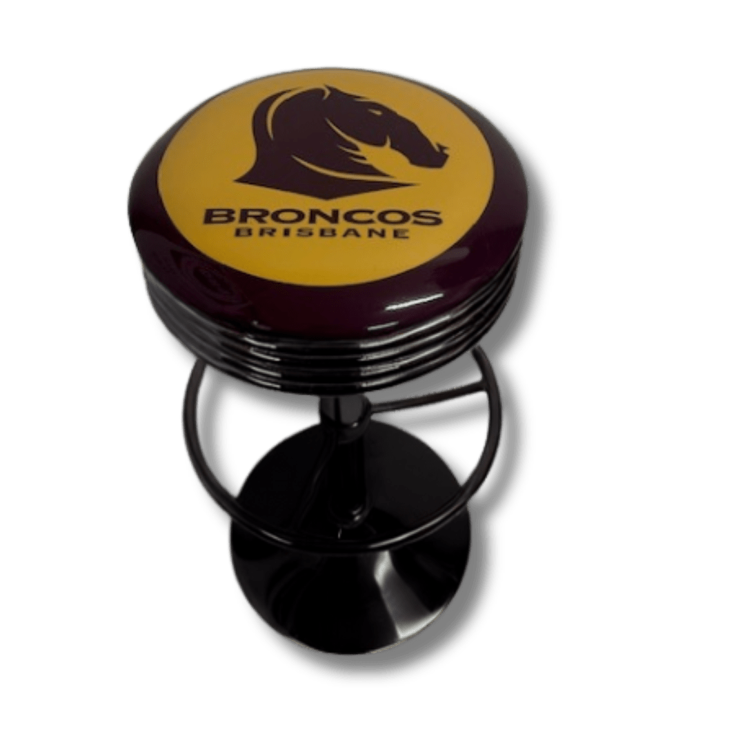 Broncos Retro Bar Stool Retro Bar Stools Black