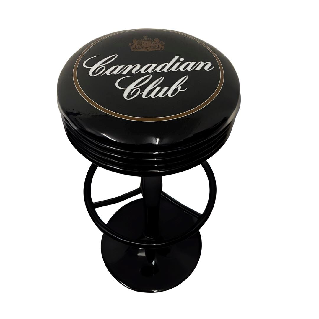 Canadian Club Retro Bar Stool Retro Bar Stools Black
