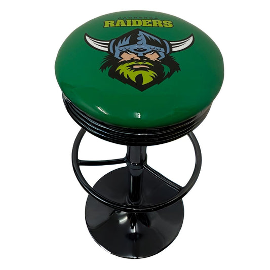 Canberra Raiders Retro Bar Stool Retro Bar Stools Black