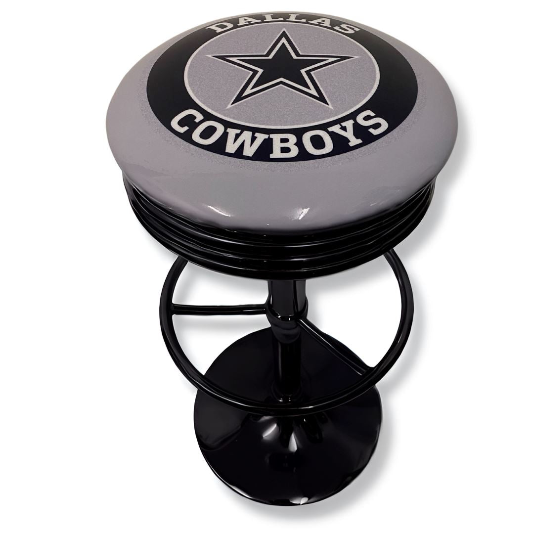 Dallas Cowboys Retro Bar Stool Retro Bar Stools Black