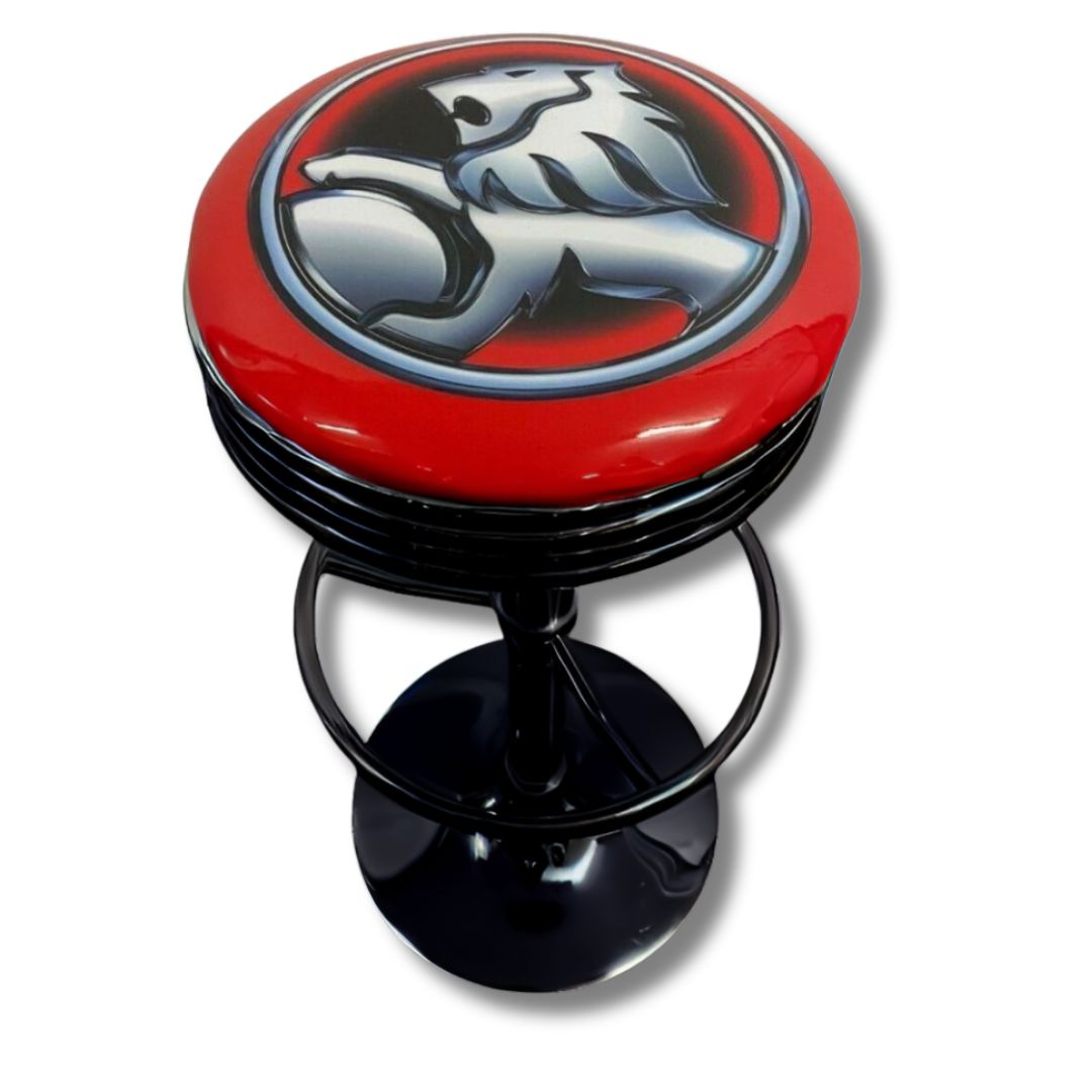 Holden Red Lion Retro Bar Stool Retro Bar Stools Black